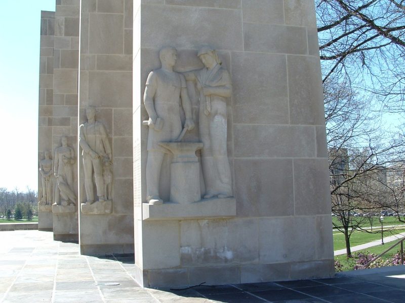 VT War Memorial Chapel Pillars