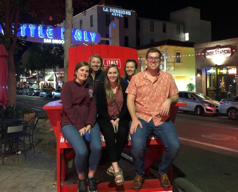 MPH students in Little Italy in San Diego.
