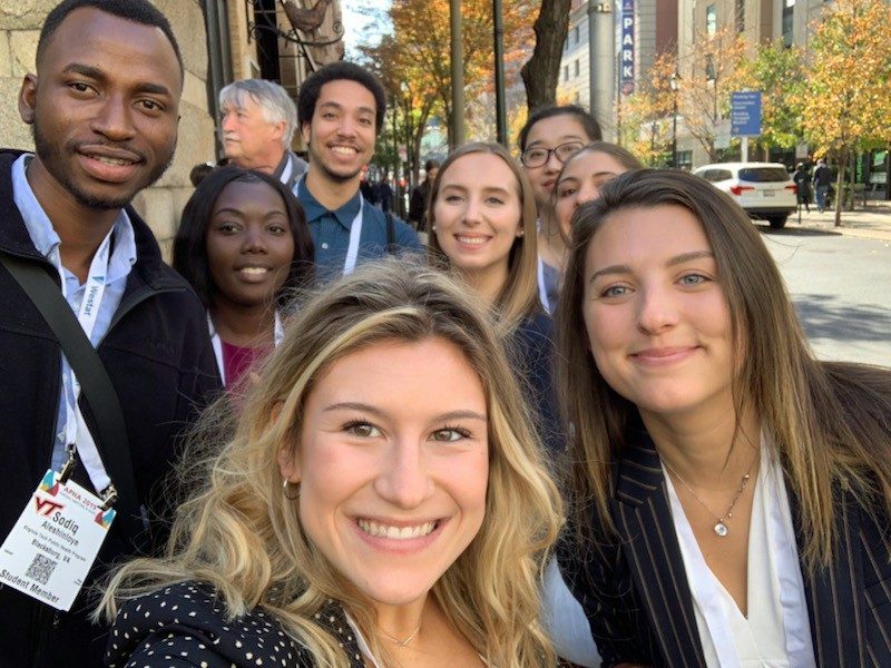 MPH students outside the 2019 American Public Health Association Annual Meeting